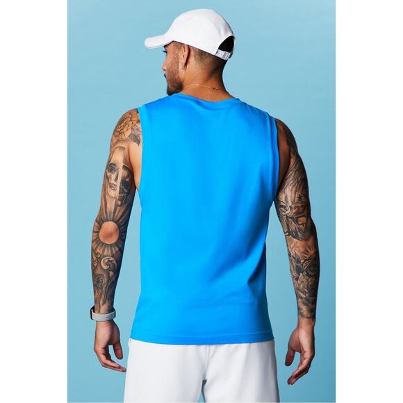 Fabletics Bright Blue The Training Day Muscle Tank - Medium - Picture 4 of 7